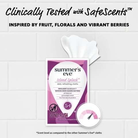 Vaginal Wipes - Summer's Eve® Island Splash® Daily Refreshing